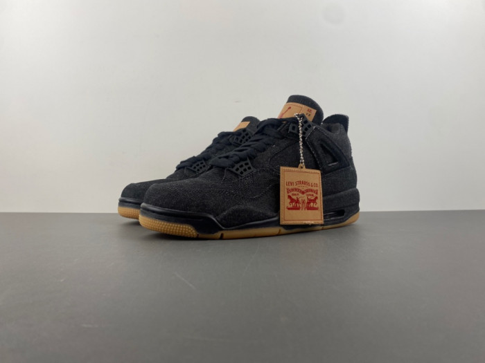 Air Jordan 4 Retro Levi''s Black (Levi''s Tag) A02571-001