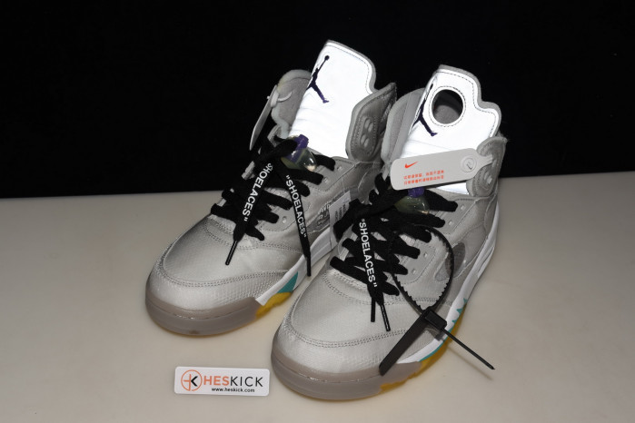 Air​ Jordan 5 OFW GREY GREEN CT8480-105