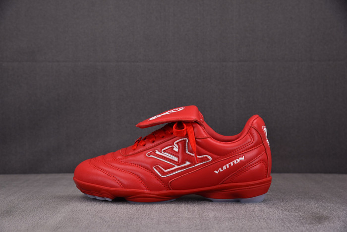 Lou1su1tt Footprint Soccer Red White