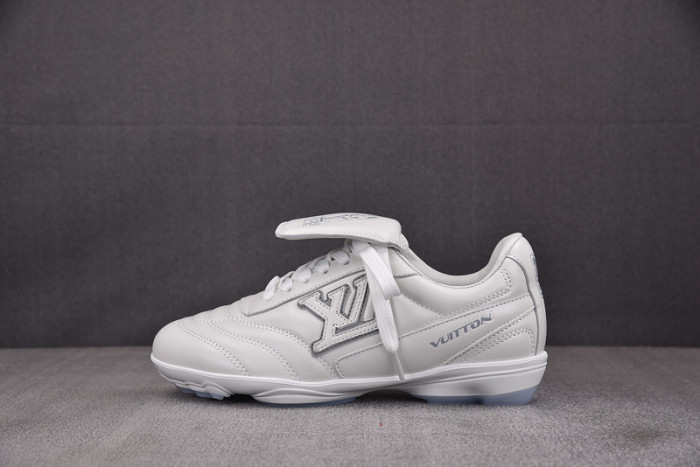 Lou1su1tt Footprint Soccer White Grey